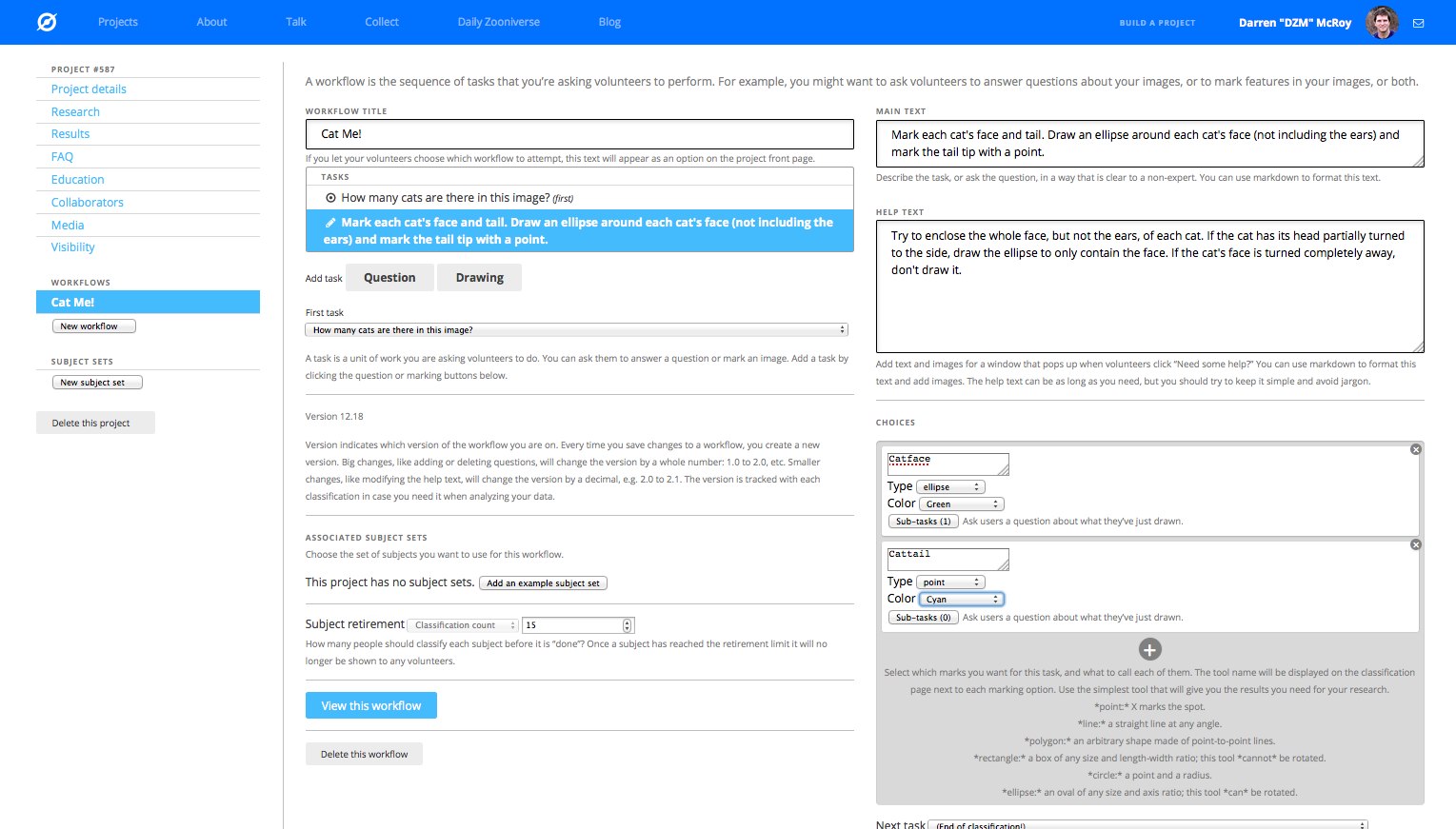 Download Example Project Zooniverse Help